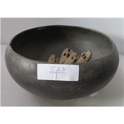 Large Bowl w/Artifacts