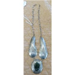 Sterling Silver & Malachite Necklace