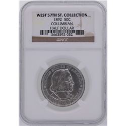 1893 Columbian Centennial Commemorative Half Dollar Coin NGC Graded