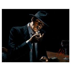 Man Lighting Cigarette by Perez, Fabian