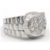 Image 2 : 0.62 ctw Diamond Ring - 14KT White Gold