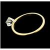 Image 3 : 0.35 ctw Diamond Solitaire Ring - 14KT Yellow Gold