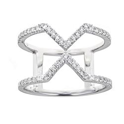 0.43 ctw Diamond Ring - 18KT White Gold