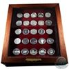 Image 1 : *1935-1988 Canada Commemorative Silver Dollar Collection in Deluxe wooden Display. Collection includ