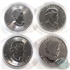 Image 2 : Lot of Canada 1oz .9999 Silver Maple Leafs in Capsules. You will receive 2 normal Maples and a 25th 