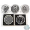 Image 2 : Lot of Canada 1oz .9999 Silver Maple Leafs in Capsules. You will receive 2005, 2006, 2009, 2010 & 20