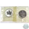 Image 1 : 2000 Canada Fireworks Privy & 2004 Virgo Privy Fine Silver Maple Leafs Sealed in Original Sealed Pli