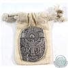 Image 1 : Monarch 3oz .999 Fine Silver Egyptian Horus Relic Bar in Cloth Drawstring Bag (TAX Exempt)