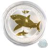 Image 1 : 2014 Australia 50-cent 1/2oz Great White Shark Gold Plated Coin in Capsule (TAX Exempt)
