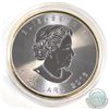 Image 2 : 2016 Canada 1oz .9999 Fine Silver Coloured and Gilded Ribbon Maple Leaf (Obverse of Coin scratched).