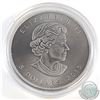 Image 2 : 2015 Canada 1oz .9999 Fine Silver Ruthenium Plated and Coloured Bald Eagle Maple Leaf (capsule scuff