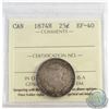 Image 1 : 25-cent 1874H ICCS Certified EF-40