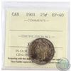 Image 1 : 25-cent 1901 ICCS Certified EF-40