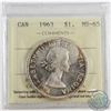 Image 1 : Silver $1 1963 ICCS Certified MS-65