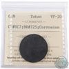 Image 1 : CH# UC7, 1816 Mule. ICCS Certified VF-20 Corrosion. Coin has substantial corrosion. Worth a good loo