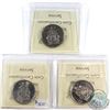Image 1 : 2004P, 2011 & 2012 Canada 50-cent ICCS Certified MS-66. 3pcs