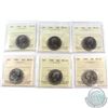 Image 1 : 1983-1989 Canada 50-cent ICCS Certified MS-65 - All dates except 1987. 6pcs