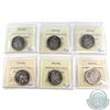 Image 2 : 1983-1989 Canada 50-cent ICCS Certified MS-65 - All dates except 1987. 6pcs