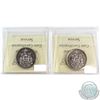Image 2 : 1978 Square Jewels & 1978 Round Jewels Canada 50-cent ICCS Certified MS-67 Numismatic BU. 2pcs