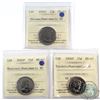 Image 1 : 2006P Canada 25-cent Ottawa, Montreal & Toronto ICCS Certified MS-67 Numismatic BU. 3pcs