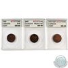 Image 1 : 1946 RB, 1947 Maple Leaf & 1953 NSF Canada 1-cent ACG Certified MS-66. 3pcs