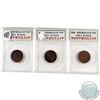 Image 2 : 1946 RB, 1947 Maple Leaf & 1953 NSF Canada 1-cent ACG Certified MS-66. 3pcs