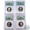 Image 1 : 1987-1990 Canada 50-cent ICG Certified PR69 DCAM. 4pcs