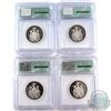 Image 2 : 1987-1990 Canada 50-cent ICG Certified PR69 DCAM. 4pcs