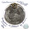 Image 1 : Evacuation of Detroit by British July 1896 Centennial Token (Holed) Diameter 35 mm