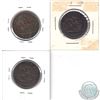 Image 2 : Lot of 3x Bank of Upper Canada Half Penny Tokens. This lot includes: 1850, 1854 & 1857. 3pcs