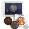 Image 1 : Apollo 11 & Apollo XIII Mission Medallions. You will receive four different versions. 4pcs