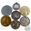 Image 1 : Miscellaneous lot of Medallions from around the wold. Please view images. carefully. 7pcs