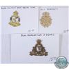 Image 1 : 3x Royal Canadian Badges. You will receive the Corps of Signals, Medical Corps and the Canadian All 