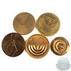 Image 2 : Lot of Israel Medals with Various Designs. Diameter ranging from 45mm to 59mm. 5pcs