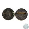 Image 2 : 1887 Great Britain Double Florin & 1934 Germany 5 Mark Coins Made Into Pins. Please note the pin bar