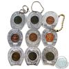 Image 1 : Estate Lot of Good Luck Horseshoe Pennies - 6x from Doon Pioneer Village, 2x from Expo 67 Montreal &