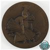 Image 1 : 1925 British Empire Exhibition Copper Medallion, featuring George V on the obverse and three stylize
