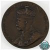Image 2 : 1925 British Empire Exhibition Copper Medallion, featuring George V on the obverse and three stylize