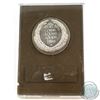 Image 2 : "Oh Come Let Us Adore Him" Sterling Silver Proof Religious Medal Minted by the Franklin Mint in Hard