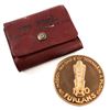 Image 2 : 1107-1977 Italy 900th Anniversary 100 Furlans Bronze Medal. Comes in original snap wallet (tattered)