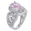Image 3 : 14KT White Gold 3.20ct Morganite and Diamond Ring