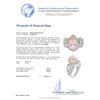 Image 4 : 14KT White Gold 3.20ct Morganite and Diamond Ring