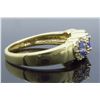 Image 5 : 14KT Yellow Gold Tanzanite and Diamond Ring