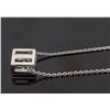 Image 7 : 18KT White Gold 0.50ctw Diamond Pendant with Chain