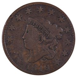 1819/8 Coronet Large Cent Coin