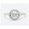 14KT White Gold 0.50ct EGL Cert Diamond Ring