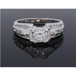 14KT White Gold 1.00ctw Diamond Ring