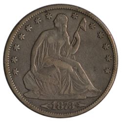 1873 Seated Liberty Arrows Half Dollar Coin