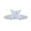 14KT White Gold 1.00ct EGL Cert Princess Cut Diamond Ring
