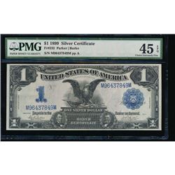 1899 $1 Black Eagle Silver Certificate PMG 45EPQ